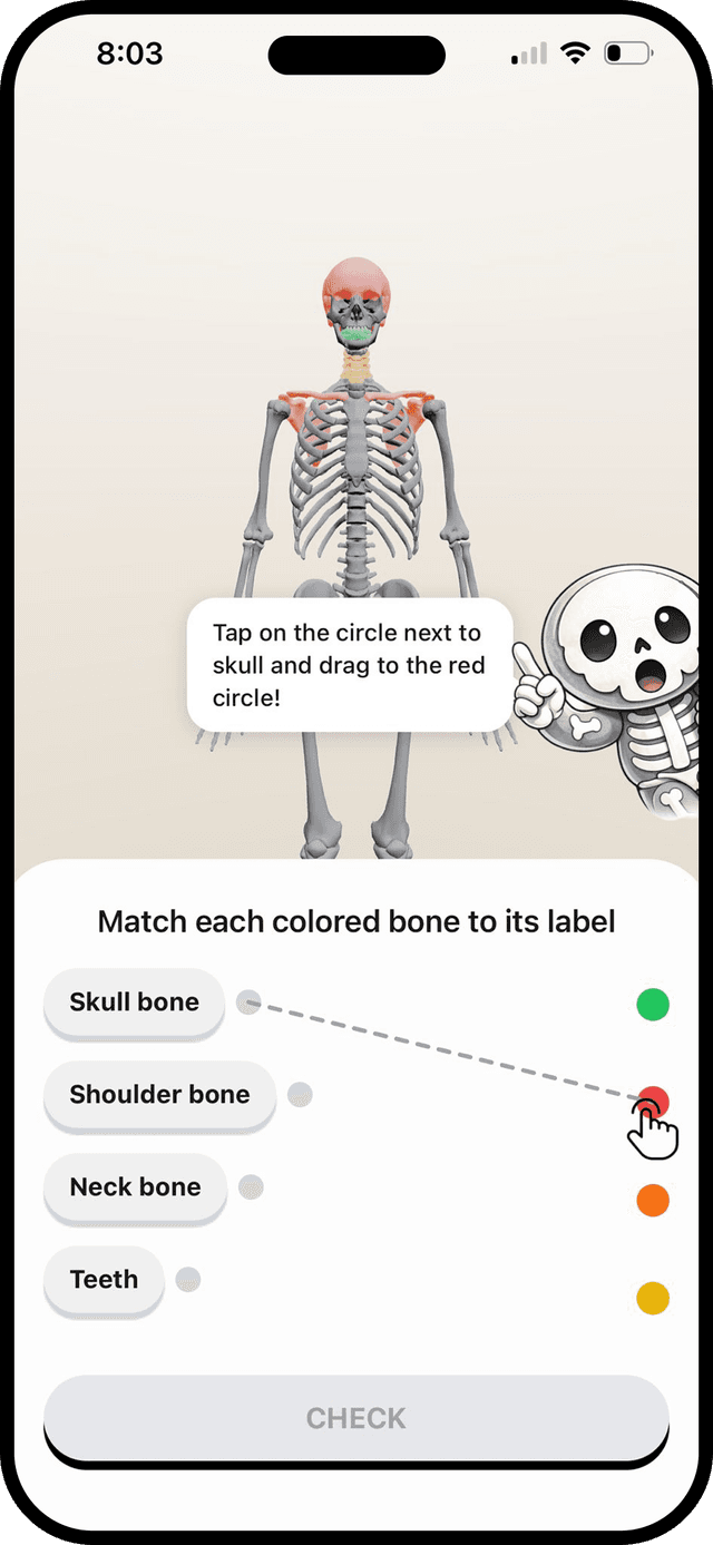 Color-match lesson card